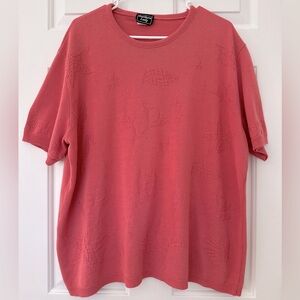 Vintage Short Sleeve Knit Sweater - Perfect for an oversized look!